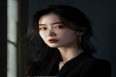 深田咏美写真界知名人物风格照，高级感光线，展现其在写真与演艺双栖的专业形象